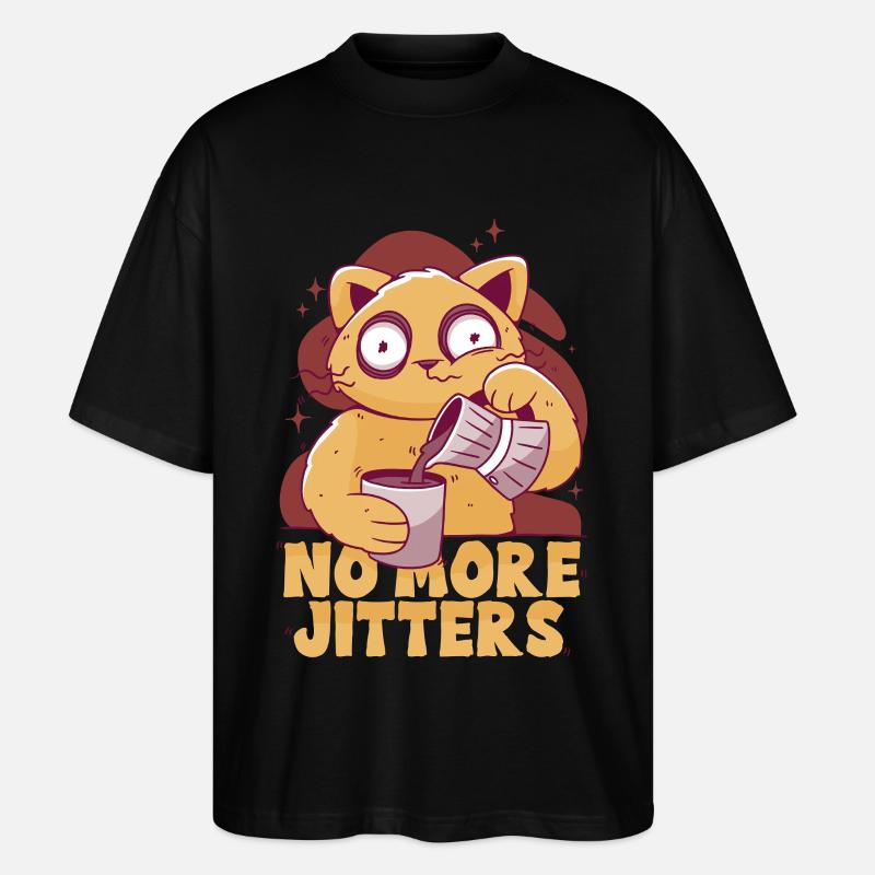 Coffee withdrawal decaffeinated ex-coffee drinker - Stanley/Stella Oversized Unisex Organic T-shirt Blaster 2.0 - black