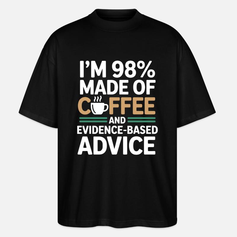 Conseils d’experts professionnels en diététicienne agréée - T-shirt bio Blaster 2.0 coupe oversize Stanley/Stella Unisexe - noir