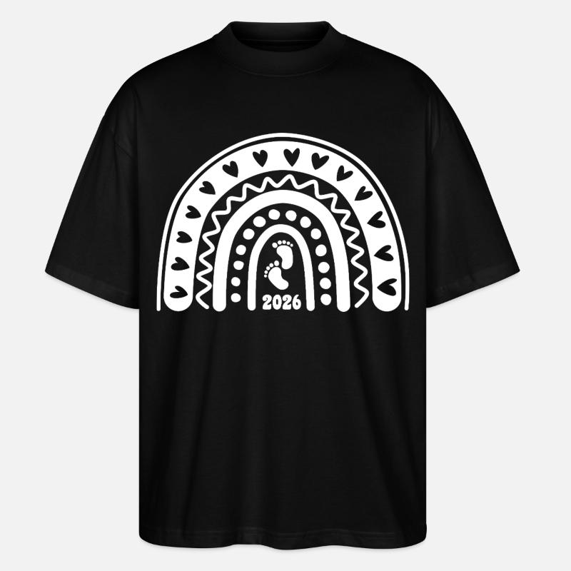 Quand l’amour devient vie - Bébé 2026 - T-shirt bio Blaster 2.0 coupe oversize Stanley/Stella Unisexe - noir