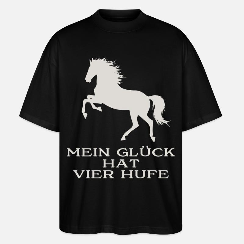 Mon bonheur a quatre sabots - T-shirt bio Blaster 2.0 coupe oversize Stanley/Stella Unisexe - noir