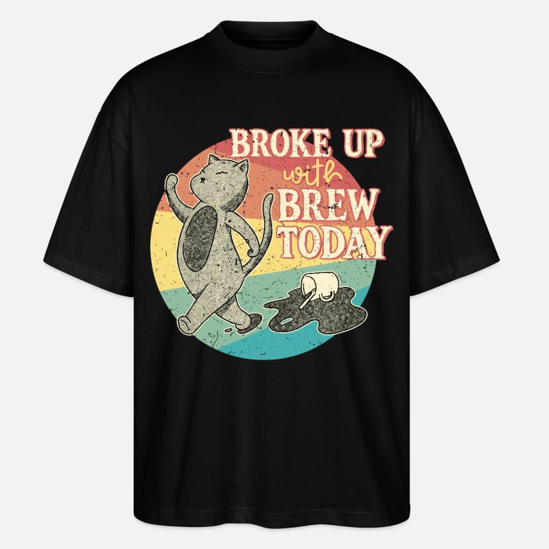 Coffee withdrawal decaffeinated ex-coffee drinker - Stanley/Stella Oversized Unisex Organic T-shirt Blaster 2.0 - black