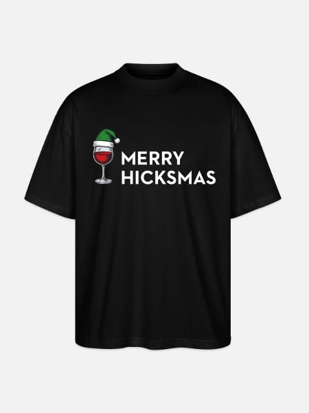 Merry Hicksmas – Anti Xmas Edition - Stanley/Stella Oversized Unisex Bio T-Shirt Blaster 2.0 - Schwarz