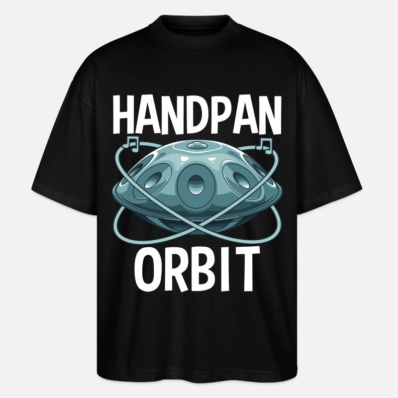 Handpan Orbit - Stanley/Stella Oversized Unisex Bio T-Shirt Blaster 2.0 - Schwarz