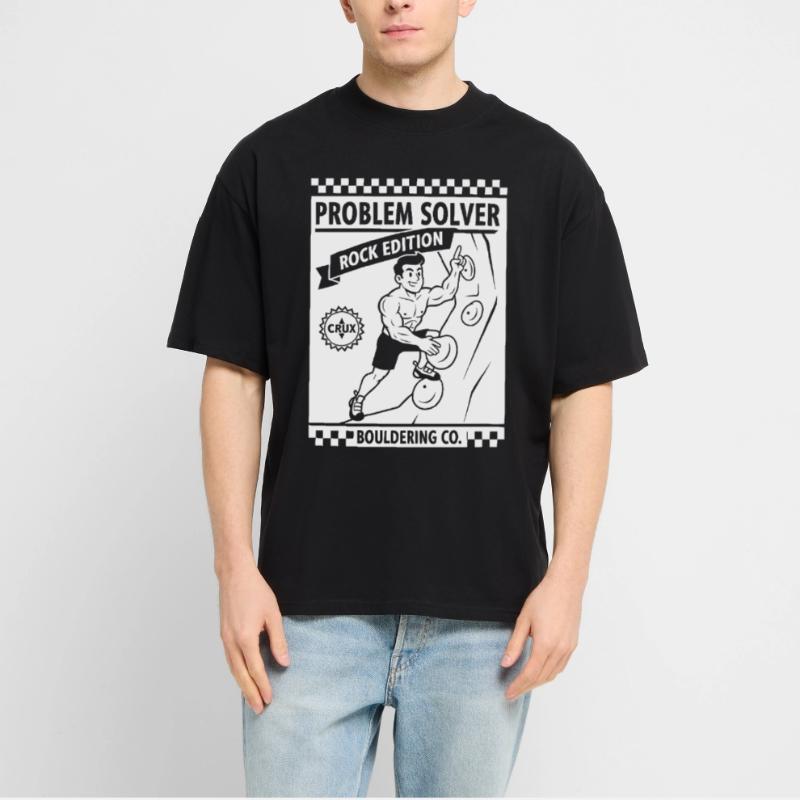Problem Solver Rock Edition Climbing Wall Fun Stanley/Stella Oversized Unisex Organic T-shirt Blaster 2.0