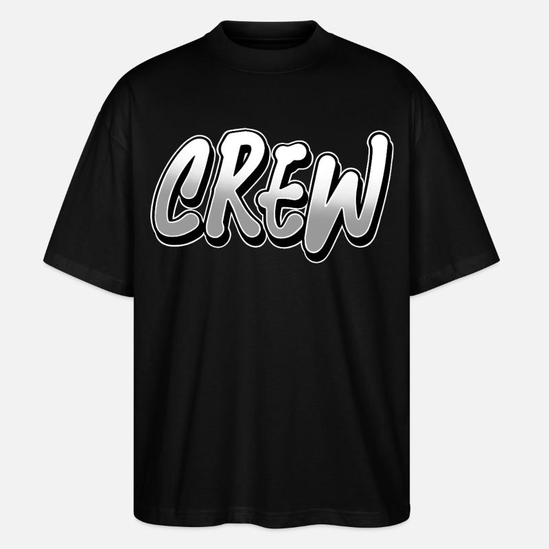 Crew - Stanley/Stella Oversized Unisex Bio T-Shirt Blaster 2.0 - Schwarz