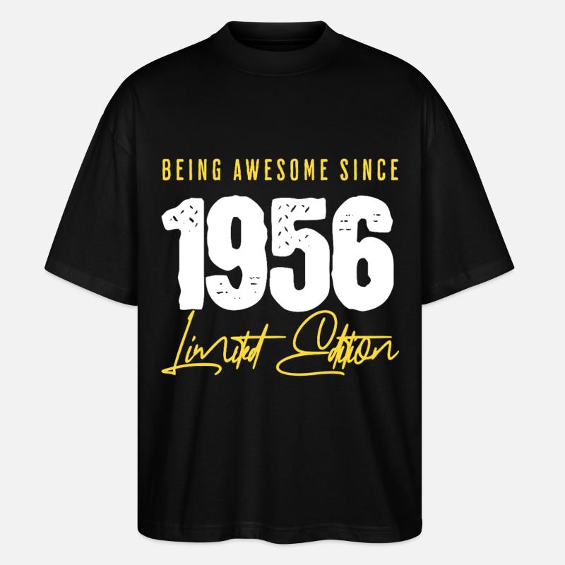 70 ans depuis 1956 - T-shirt bio Blaster 2.0 coupe oversize Stanley/Stella Unisexe - noir
