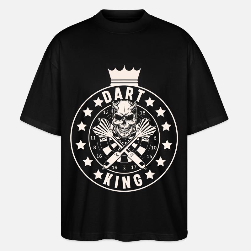 Darts - Stanley/Stella Oversized Unisex Bio T-Shirt Blaster 2.0 - Schwarz