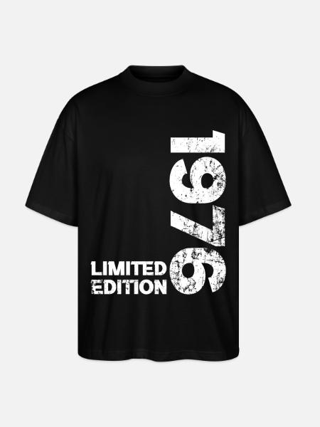 1976 Födelsedag Födelsedag 1976 Födelsedagspresent - Ekologisk Oversized T-shirt Unisex Stanley/Stella Blaster 2.0 - svart