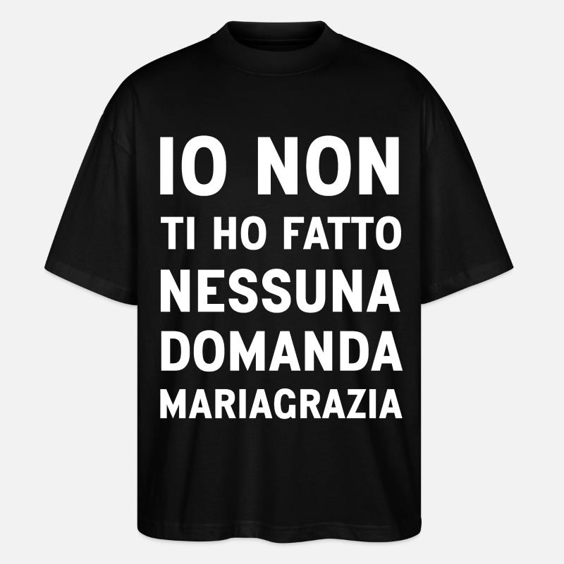 Mariagrazia (Schwarze Version) - Stanley/Stella Oversized Unisex Bio T-Shirt Blaster 2.0 - Schwarz