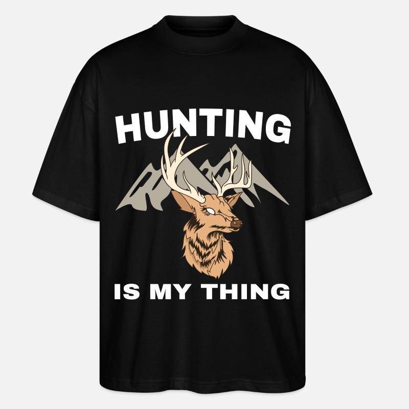 La chasse, c’est mon truc - T-shirt bio Blaster 2.0 coupe oversize Stanley/Stella Unisexe - noir