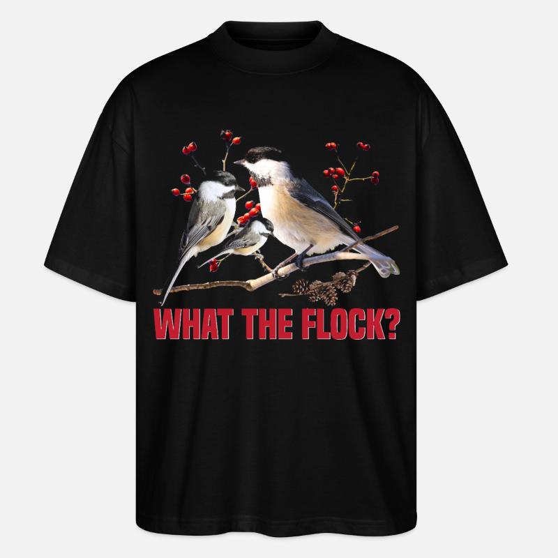 Vogelbeobachter, Vogelbeobachter, Vogelbeobachter, Vogelbeobachter. - Stanley/Stella Oversized Unisex Bio T-Shirt Blaster 2.0 - Schwarz