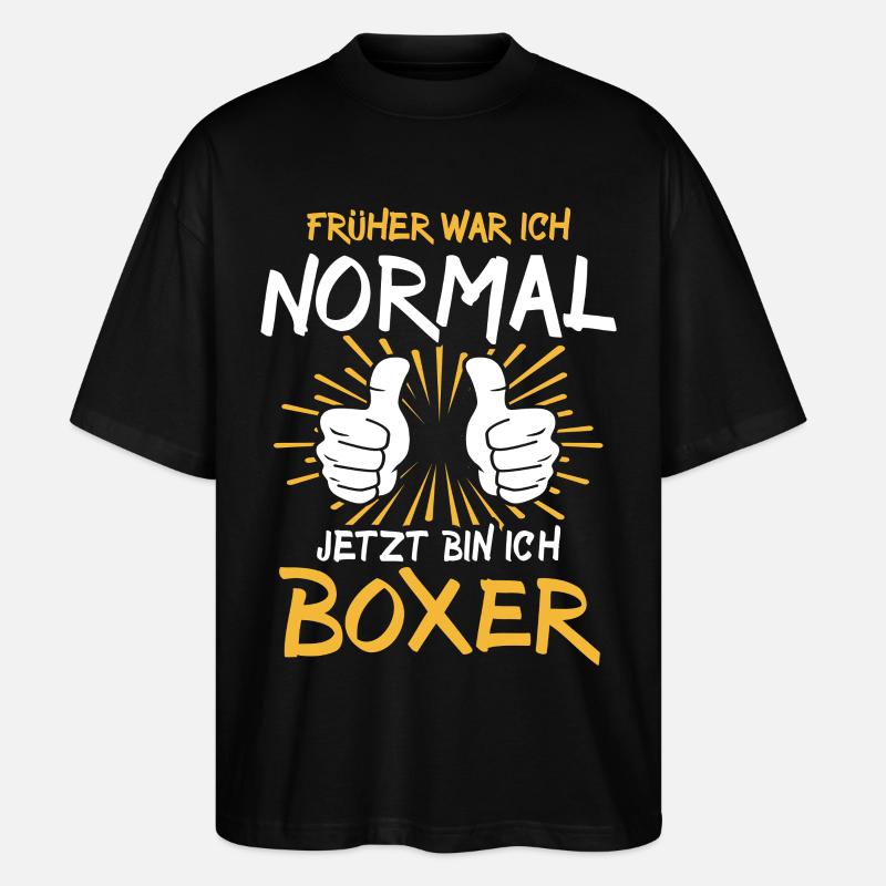 Boxer Spruch - Stanley/Stella Oversized Unisex Bio T-Shirt Blaster 2.0 - Schwarz