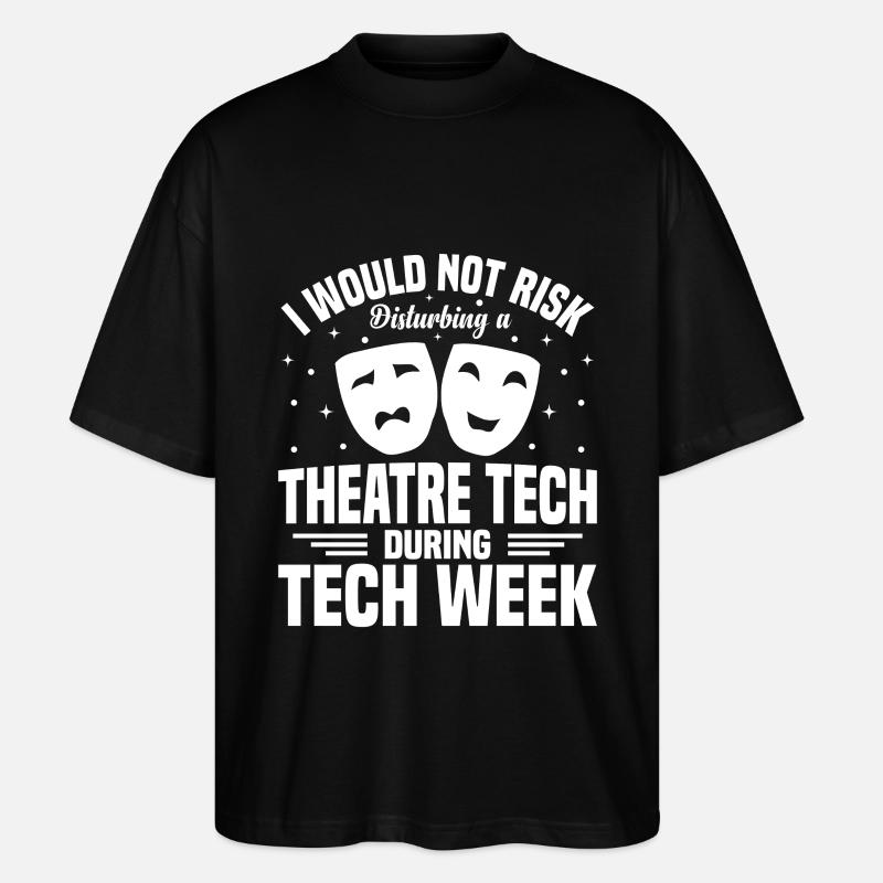 Bühnenpersonal, Theatertechniker, Lichttechniker - Stanley/Stella Oversized Unisex Bio T-Shirt Blaster 2.0 - Schwarz