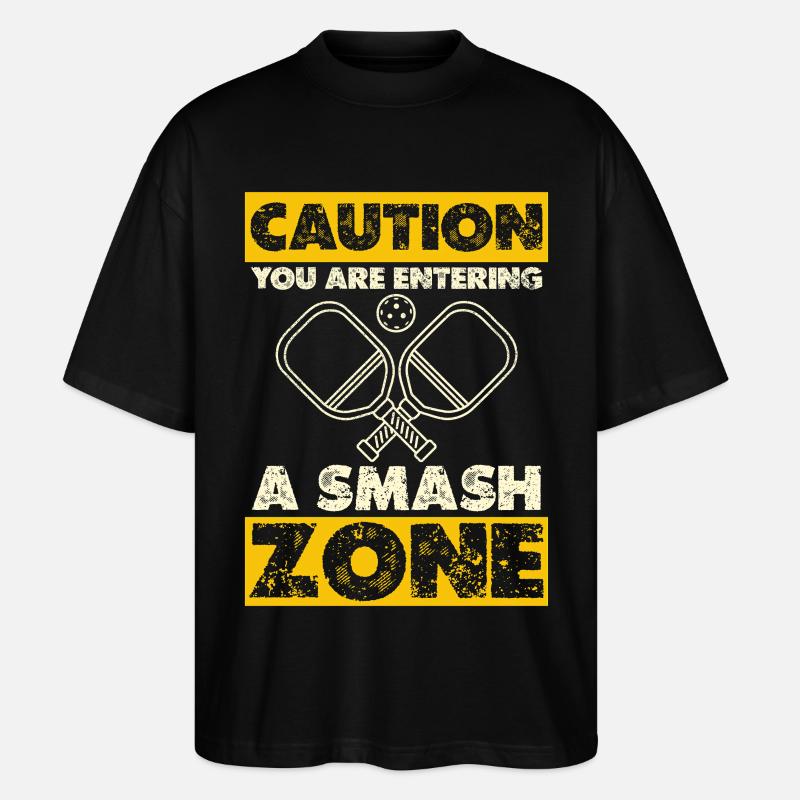 Vorsicht: Smash Zone - Stanley/Stella Oversized Unisex Bio T-Shirt Blaster 2.0 - Schwarz
