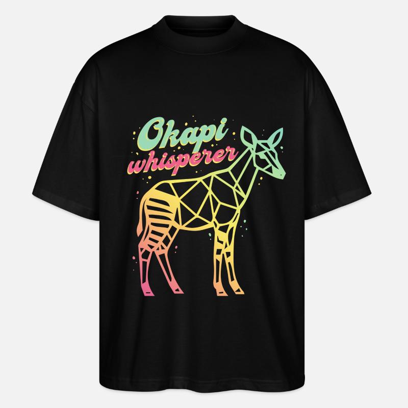 Le Murmureur d’Okapi - T-shirt bio Blaster 2.0 coupe oversize Stanley/Stella Unisexe - noir