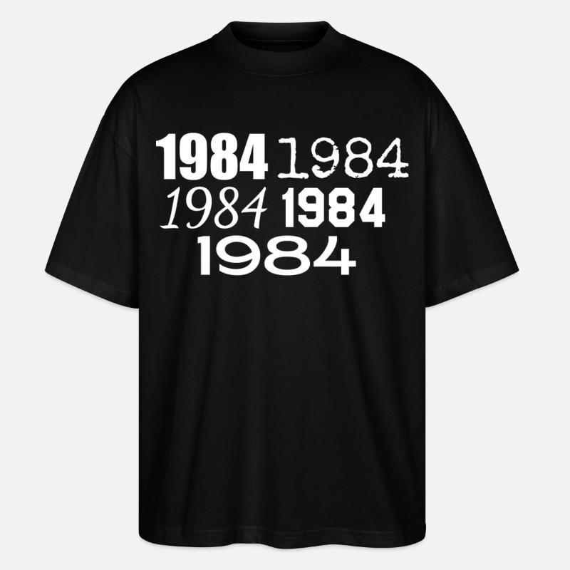 1984 - Stanley/Stella Oversized Unisex Bio T-Shirt Blaster 2.0 - Schwarz