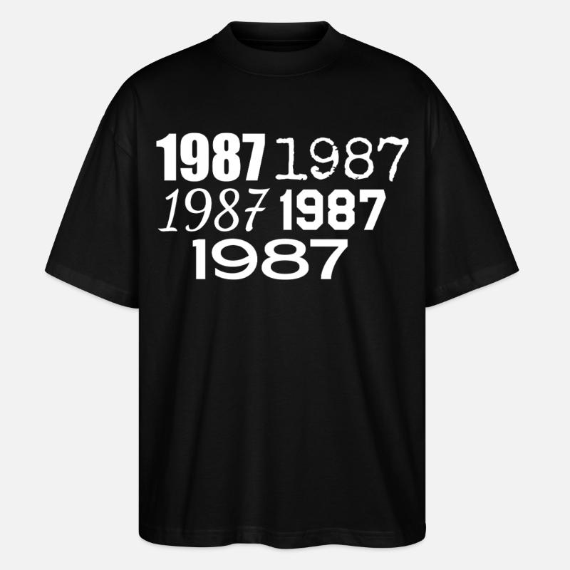 1987 - Stanley/Stella Oversized Unisex Bio T-Shirt Blaster 2.0 - Schwarz
