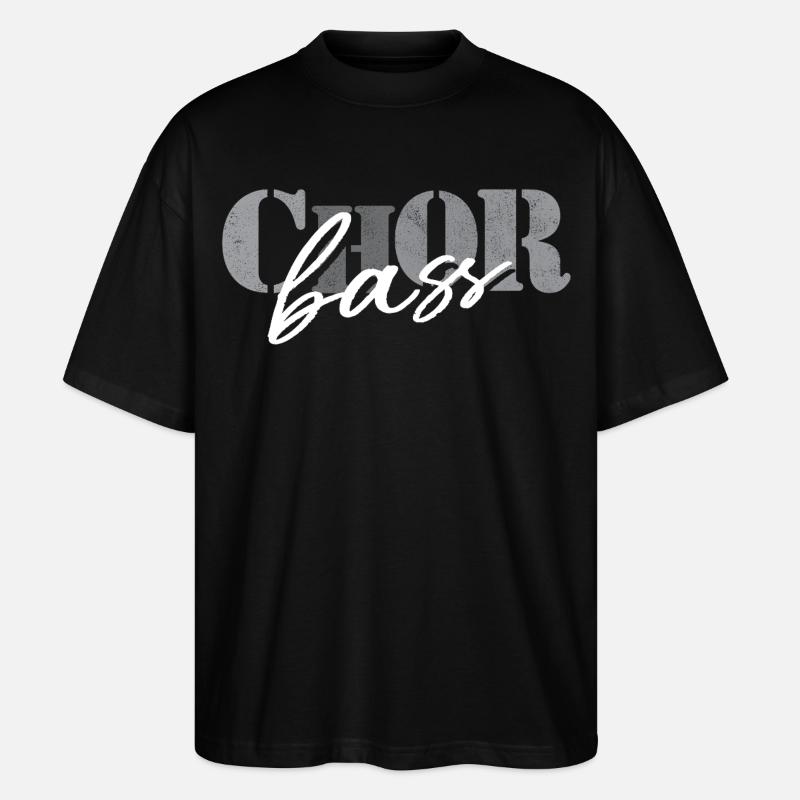 Basse de chœur - T-shirt bio Blaster 2.0 coupe oversize Stanley/Stella Unisexe - noir