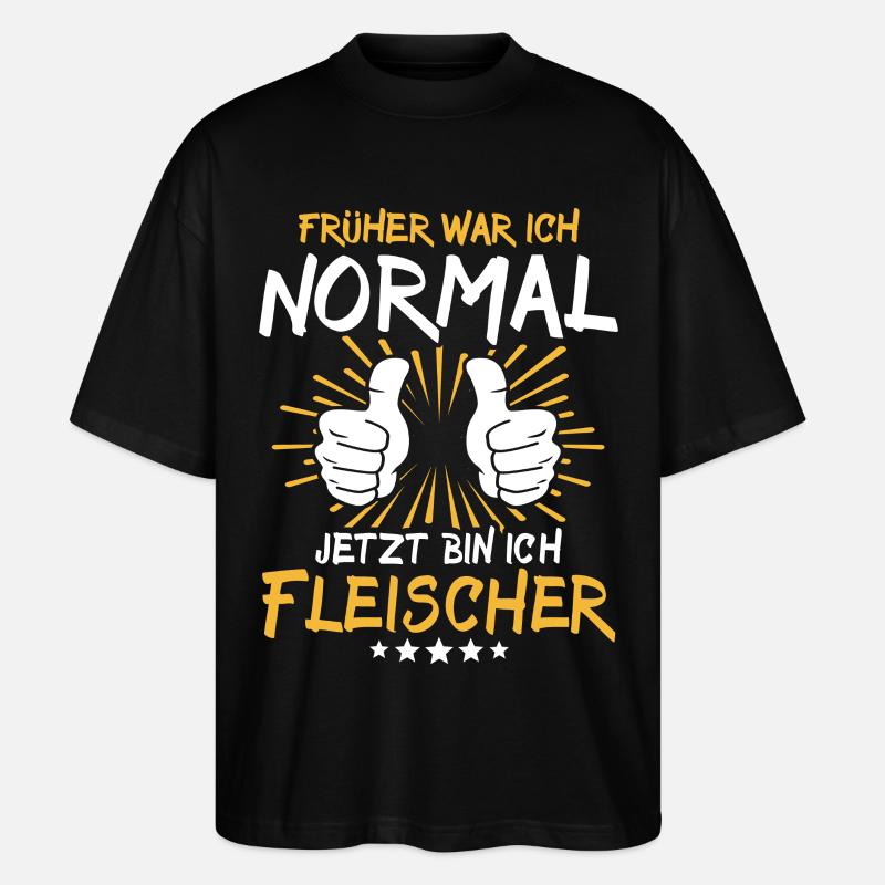 Fleischer Spruch - Stanley/Stella Oversized Unisex Bio T-Shirt Blaster 2.0 - Schwarz