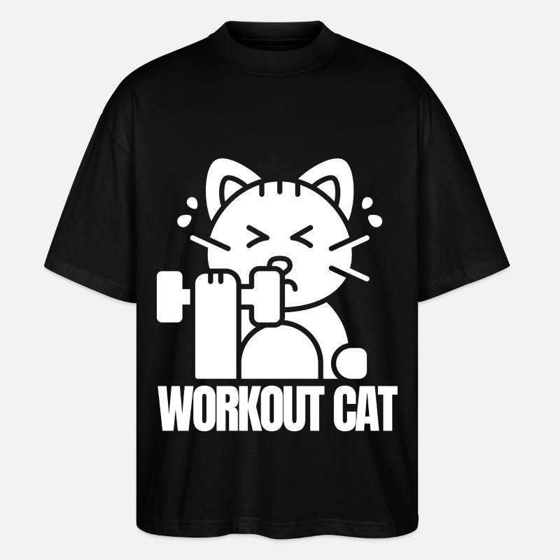 Muskelkatzentraining - Stanley/Stella Oversized Unisex Bio T-Shirt Blaster 2.0 - Schwarz