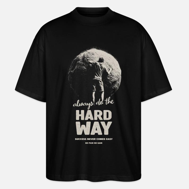 Harter Weg - Stanley/Stella Oversized Unisex Bio T-Shirt Blaster 2.0 - Schwarz