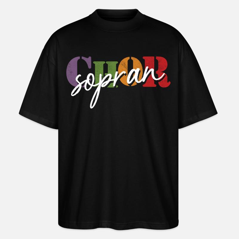 Soprano de chœur - T-shirt bio Blaster 2.0 coupe oversize Stanley/Stella Unisexe - noir