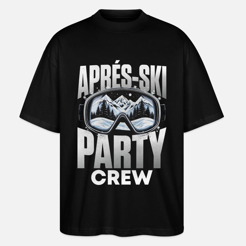 Apres Ski Party Crew - Stanley/Stella Oversized Unisex Bio T-Shirt Blaster 2.0 - Schwarz