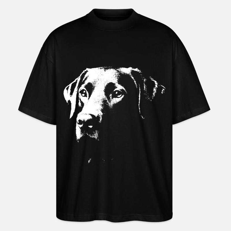 Stilvolles Labrador-Design - Stanley/Stella Oversized Unisex Bio T-Shirt Blaster 2.0 - Schwarz