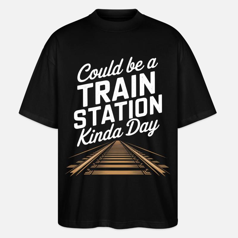 Ambiance Stationnard avec circuits - T-shirt bio Blaster 2.0 coupe oversize Stanley/Stella Unisexe - noir