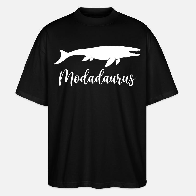 Modadaurus Mosasaurus Dinosaur Dad - T-shirt bio Blaster 2.0 coupe oversize Stanley/Stella Unisexe - noir