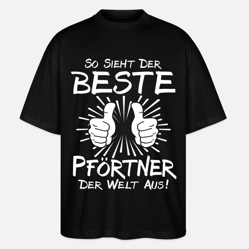 Bester Pförtner - Stanley/Stella Oversized Unisex Bio T-Shirt Blaster 2.0 - Schwarz