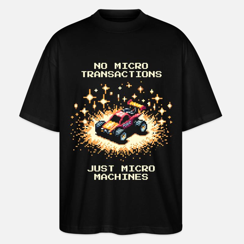 Pas de microtransactions | Voitures RC - T-shirt bio Blaster 2.0 coupe oversize Stanley/Stella Unisexe - noir