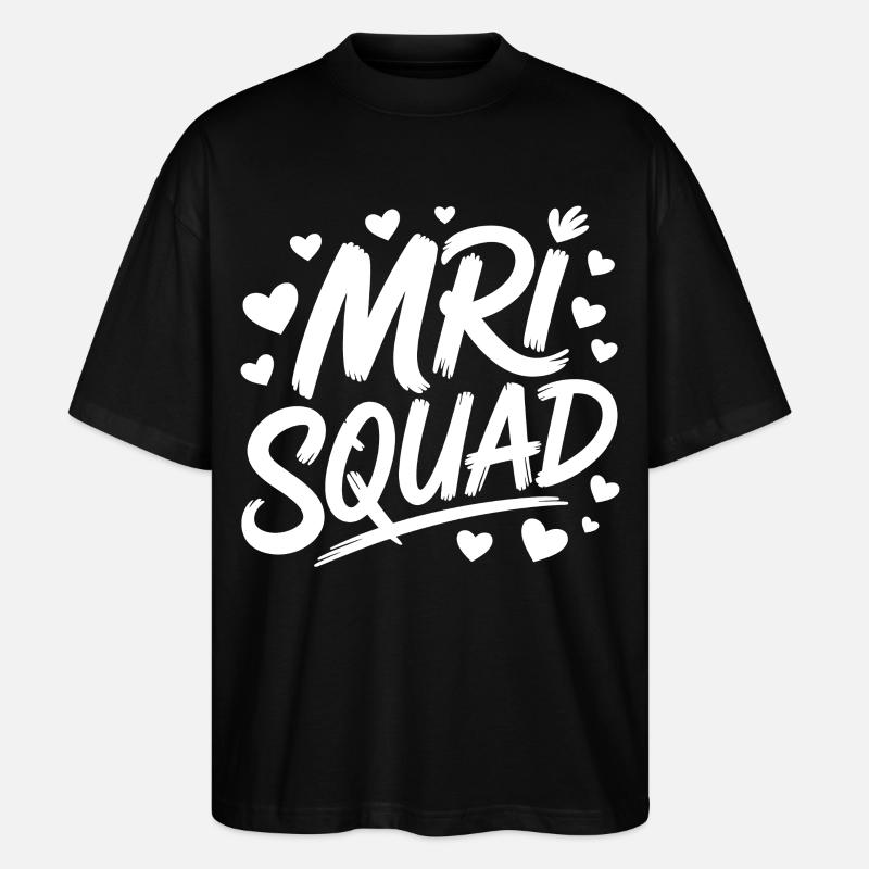 Équipe cardiaque de l’équipe MRI - T-shirt bio Blaster 2.0 coupe oversize Stanley/Stella Unisexe - noir