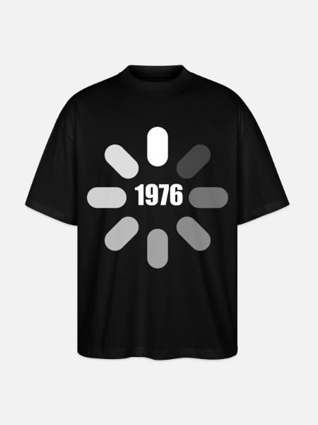 Birthday 1976 Birthday Ideas 1976 - Stanley/Stella Oversized Unisex Organic T-shirt Blaster 2.0 - black