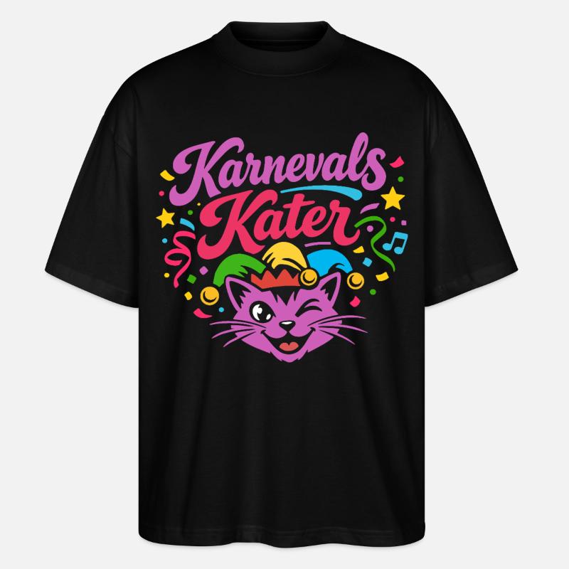 Costume de carnaval de chat - T-shirt bio Blaster 2.0 coupe oversize Stanley/Stella Unisexe - noir