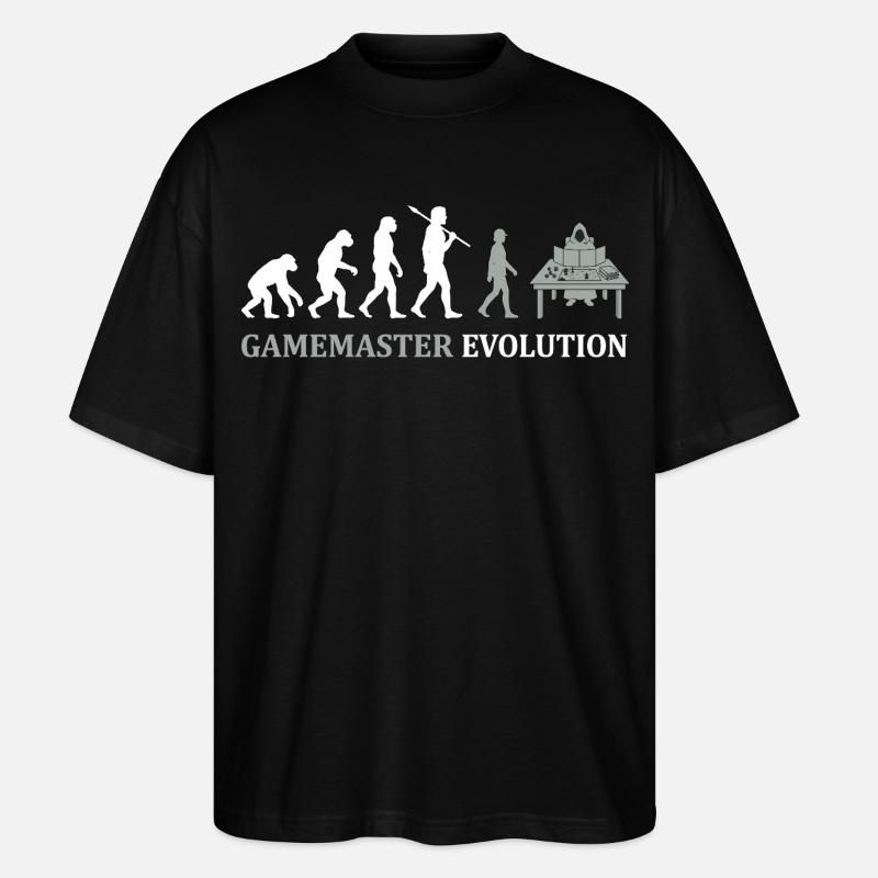 Gamemaster Evolution – Tabletop RPG Design - Stanley/Stella Oversized Unisex Organic T-shirt Blaster 2.0 - black