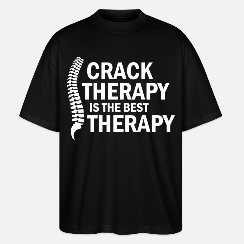 Ajustement Spinal Professionnel Agréé en DC - T-shirt bio Blaster 2.0 coupe oversize Stanley/Stella Unisexe - noir