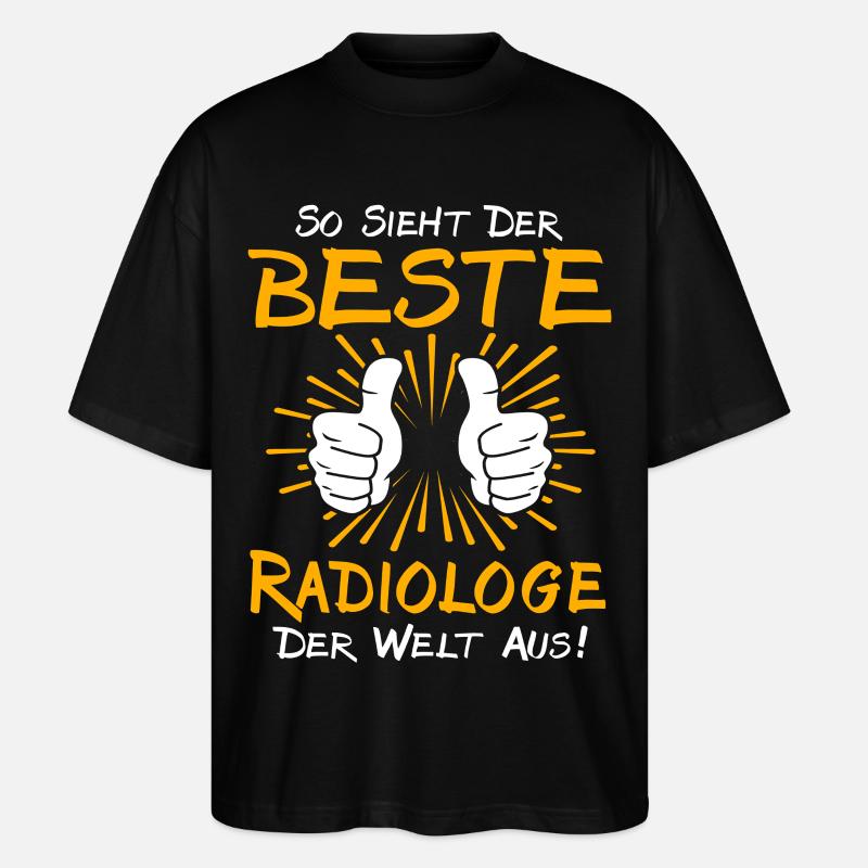 Radiologe Geschenkidee - Stanley/Stella Oversized Unisex Bio T-Shirt Blaster 2.0 - Schwarz