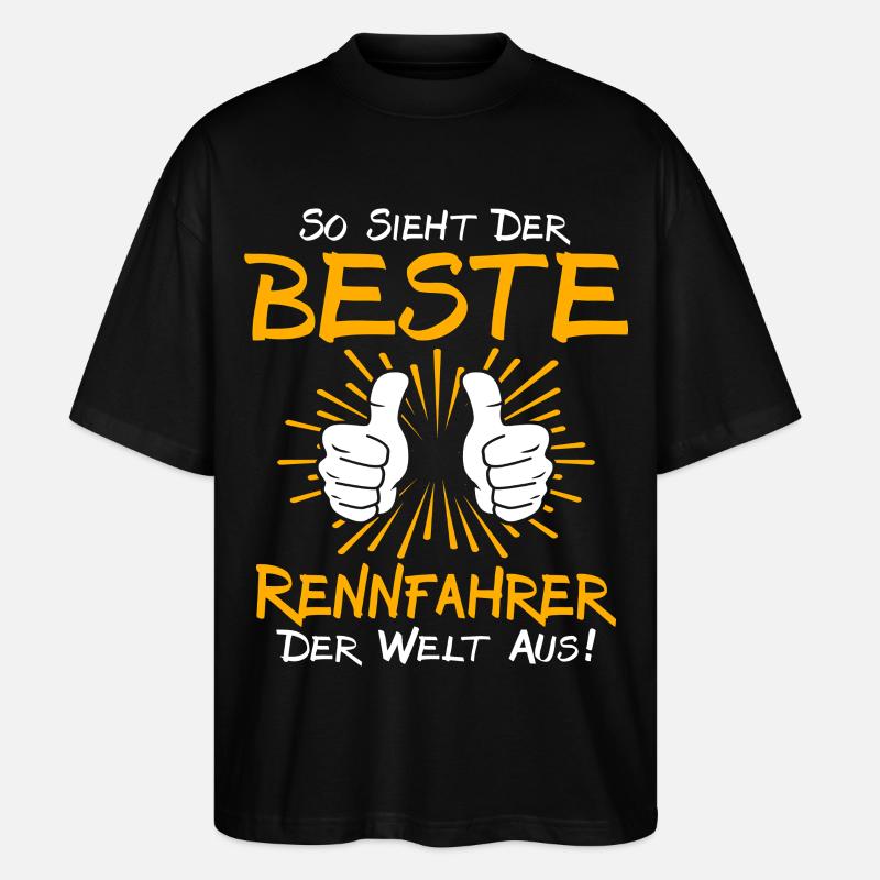 Rennfahrer Geschenkidee - Stanley/Stella Oversized Unisex Bio T-Shirt Blaster 2.0 - Schwarz