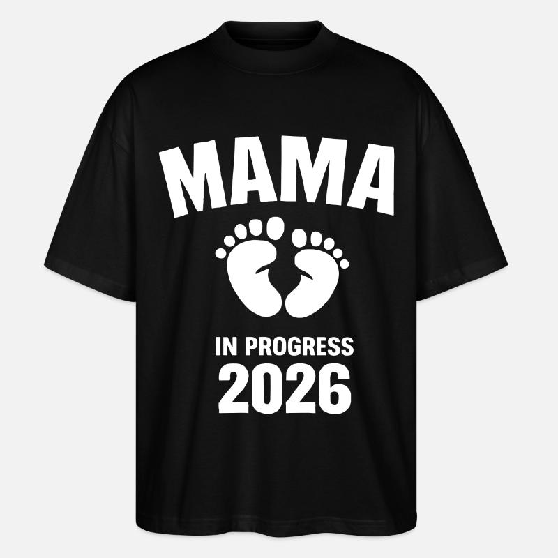 Mama in Progress 2026 - Stanley/Stella Oversized Unisex Bio T-Shirt Blaster 2.0 - Schwarz