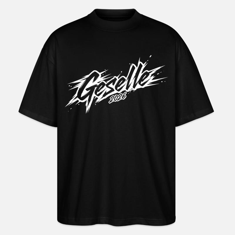 Geselle 2026 - Stanley/Stella Oversized Unisex Bio T-Shirt Blaster 2.0 - Schwarz