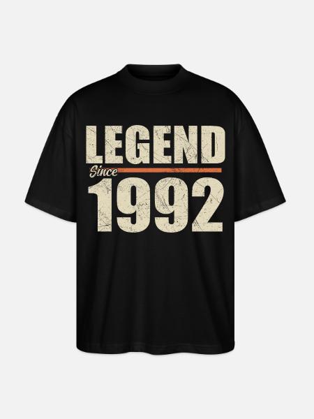 Anniversary 1992 | Legend since 1992 - Stanley/Stella Oversized Unisex Organic T-shirt Blaster 2.0 - black