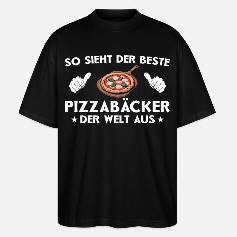 Meilleure pizza pizza idée cadeau - T-shirt bio Blaster 2.0 coupe oversize Stanley/Stella Unisexe - noir