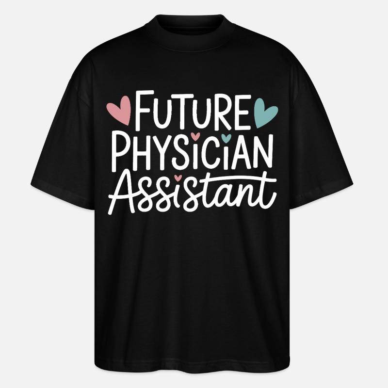 Zukunfts-Physician-Assistant - Stanley/Stella Oversized Unisex Bio T-Shirt Blaster 2.0 - Schwarz