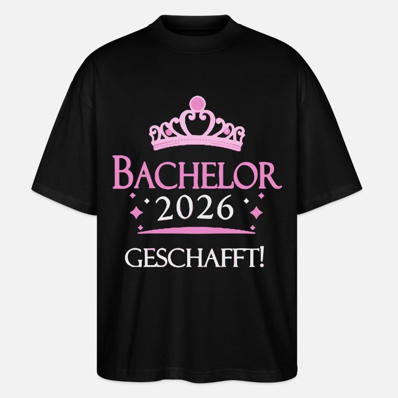 Bachelor 2026 Crown - Stanley/Stella Oversized Unisex Organic T-shirt Blaster 2.0 - black