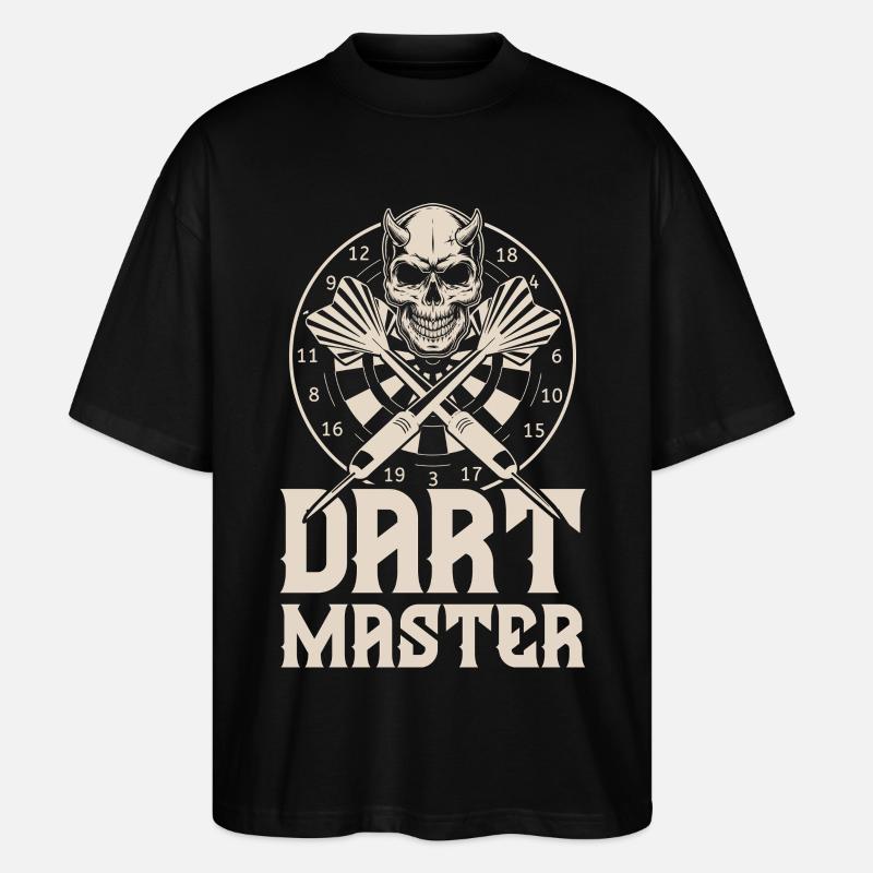 Darts - Stanley/Stella Oversized Unisex Bio T-Shirt Blaster 2.0 - Schwarz