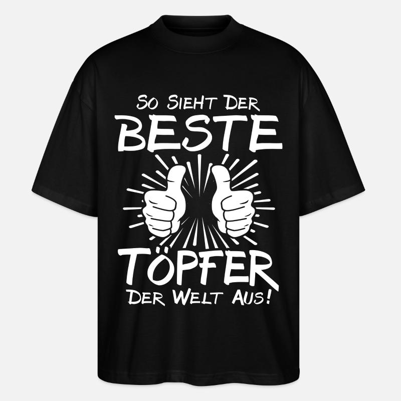 Bester Töpfer - Stanley/Stella Oversized Unisex Bio T-Shirt Blaster 2.0 - Schwarz
