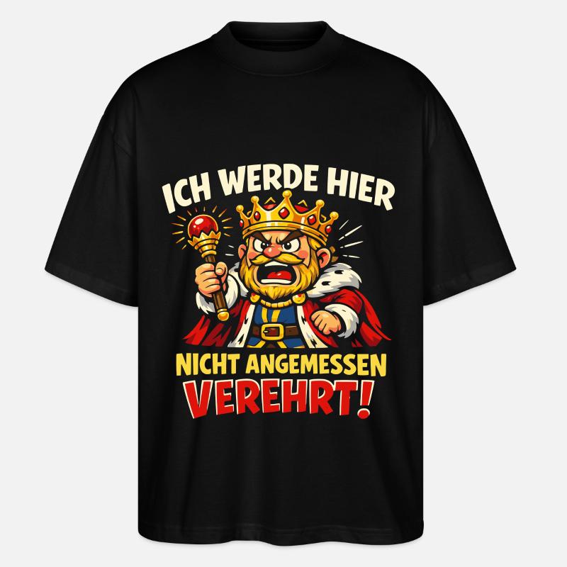 Un roi pas suffisamment vénéré - T-shirt bio Blaster 2.0 coupe oversize Stanley/Stella Unisexe - noir