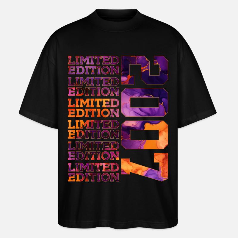 19E ANNIVERSAIRE ÉDITION LIMITÉE 2007 - T-shirt bio Blaster 2.0 coupe oversize Stanley/Stella Unisexe - noir