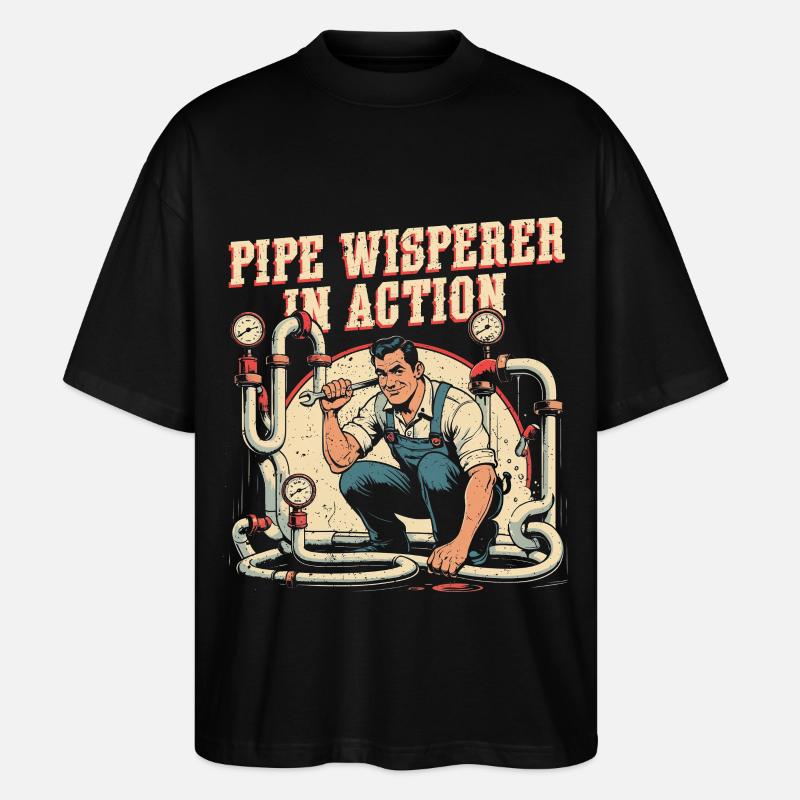 Pipe Layer Pipe Builder Pipe Whisperer - T-shirt bio Blaster 2.0 coupe oversize Stanley/Stella Unisexe - noir